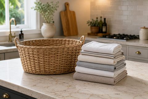 Freshly washed and folded laundry, North Coast Laundry Ballymoney